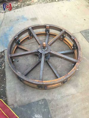 Vertical Cable Reel Stand 10KN-70KN Turntable Device Cable Drum Stand