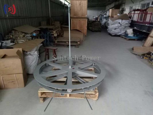 Vertical Cable Reel Stand 10KN-70KN Turntable Device Cable Drum Stand