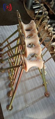 5KN 8.5KG Cable Ground Roller Steel Pipe Carrier Underground Cable Installation Equipment