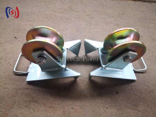10KN 80mm Pithead Cable Roller Underground Cable Installation Equipment