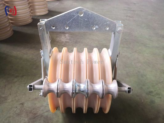Transmission Line Grounding Roller 3 Sheaves 5 Sheaves Conductor Stringing Blocks