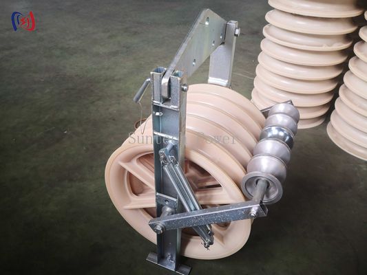 Transmission Line Grounding Roller 3 Sheaves 5 Sheaves Conductor Stringing Blocks