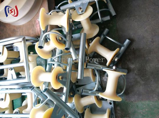 150mm Diameter Cable Pulley Roller 5KN Cable Pulleys And Rollers