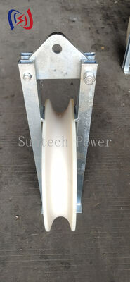 Professional 508 Stringing Block with Rubber Lined Aluminium Sheave for Overhead Power Line Installation (20-60KN Rated Load)