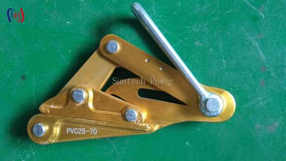 Aluminum Alloy Insulated Conductor Gripper 10-30kN Rated Load Come Along Clamp for Line Stringing