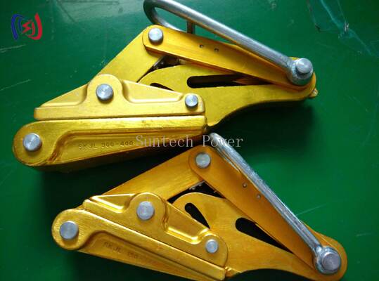 Aluminum Alloy Insulated Conductor Gripper 10-30kN Rated Load Come Along Clamp for Line Stringing