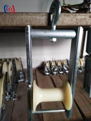 Aerial Cable Stringing Block with 5kN Rated Load for φ80-φ200 Cable Range and Specialist Roller Options