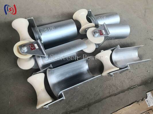 D Series Cable Roller Pulley with 80-200mm Tube Diameter, Single Nylon Sheave, and 4.3-12.8KG Weight for Cable Pulling