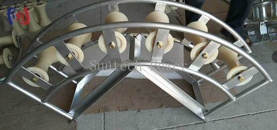 SHJ Cable Pithead Roller with R450/R700 Curvature Radius, 10KN Rated Load, and 160mm Max Cable Diameter for Underground Cable Direction Change