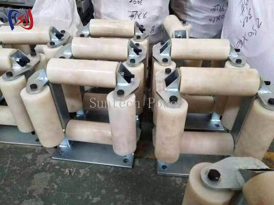 Framed Cable Roller Pulley with 20kN Rated Load for 180mm Max Cable Diameter and Dust-Proof Bearing