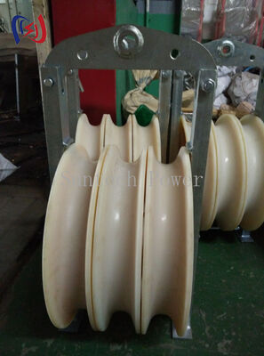 508mm Diameter Stringing Block for ACSR400 Conductor with 20-60kN Rated Load