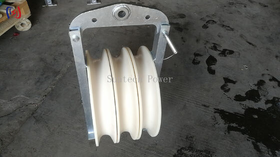 508mm Diameter Stringing Block for ACSR400 Conductor with 20-60kN Rated Load