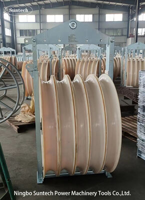 1160 Series Stringing Block with 60-120kN Rated Load for ACSR1250 Featuring MC Nylon Sheave