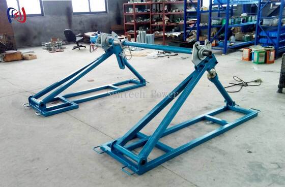 Hydraulic Conductor Reel Stand with 1250-2500mm Diameter and 5000kg Maximum Weight for Cable Drum Release