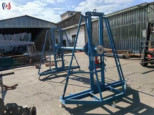 Hydraulic Cable Reel Stand with 50KN Rated Load for 2400mm Diameter Cable Drum Handling
