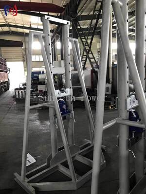 Hydraulic Cable Reel Stand with 50KN Rated Load for 2400mm Diameter Cable Drum Handling