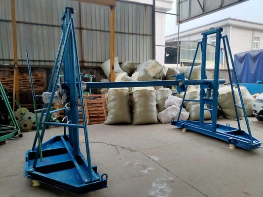 Hydraulic Cable Reel Stand with 50KN Rated Load for 2400mm Diameter Cable Drum Handling