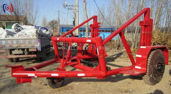 DLG Cable Reel Trailer for Cable Drum Transport with 1300-2360mm Width and 2300-3600mm Diameter