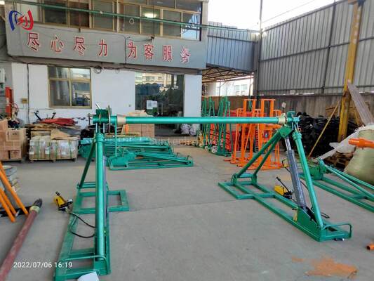 Detachable Type Cable Reel Stand with 30-100KN Rated Load for 1600-3000mm Cable Drums