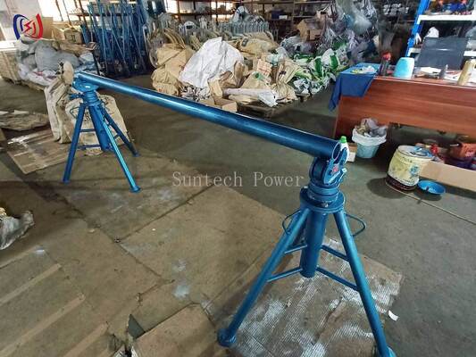 Cable Reel Stand with 10-50KN Rated Load and Height Adjustment Range for Cable Drum Release