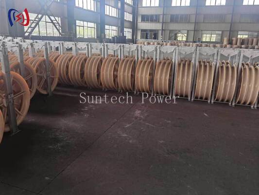 916mm Large Diameter Sheave Multi Sheave Conductor Pulley for Transmission Line Stringing