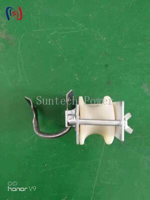 Dual Use Stringing Block with Nylon Sheave for Dual Installation Modes and Steel Frame Construction