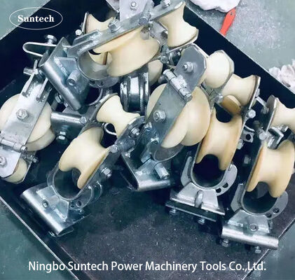 High Strength Three Purpose Stringing Block for Conductor Protection in Transmission Line Construction