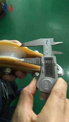 Insulated Hoisting Tackle with High-Strength Nylon Sheaves and Galvanized Steel Frame for Smooth Bearing Rotation