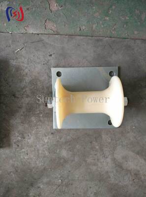 Heavy-Duty Galvanized Steel Frame Cable Ground Roller with High-Strength Nylon Roller for Stable Ground Support