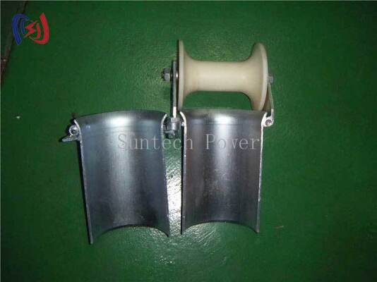 B Series Heavy-Duty Galvanized Steel Cable Entrance Protection Roller with High-Strength Nylon Rollers and Dual Roller Guide
