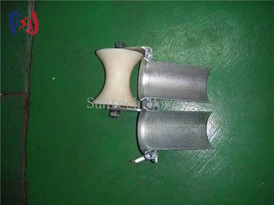 B Series Heavy-Duty Galvanized Steel Cable Entrance Protection Roller with High-Strength Nylon Rollers and Dual Roller Guide