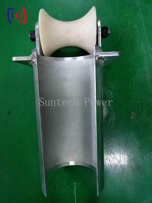 D Series Cable Entrance Protection Roller with Galvanized Steel Frame and Wear-Resistant Nylon Dual Guide Rollers