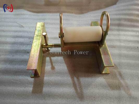 Heavy Duty Galvanized Steel SHS Opening Protection Cable Roller with Wear-Resistant Nylon Roller for Corrosion-Resistant Cable Guidance
