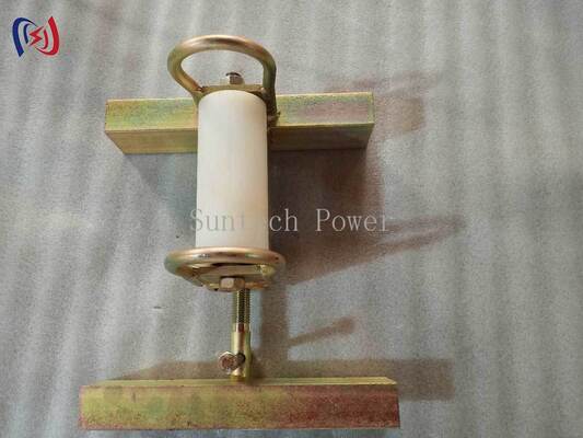 Heavy Duty Galvanized Steel SHS Opening Protection Cable Roller with Wear-Resistant Nylon Roller for Corrosion-Resistant Cable Guidance