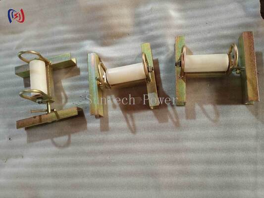 Heavy Duty Galvanized Steel SHS Opening Protection Cable Roller with Wear-Resistant Nylon Roller for Corrosion-Resistant Cable Guidance
