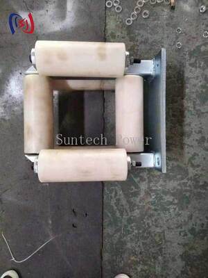 Heavy Duty Framed Cable Roller with Corrosion Resistant Galvanized Steel Frame and Multiple Nylon Rollers