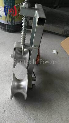 Grounding Block with Spring Loaded Conductive Contact Hot-Dip Galvanized Steel and High Conductivity Copper Cable