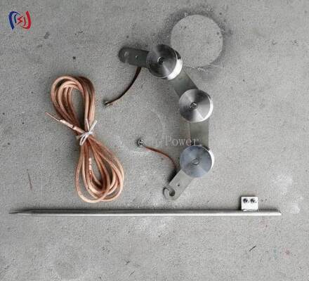 Galvanized Steel Hook Type Grounding Block with Triple Roller for Transmission Line Stringing