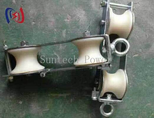 Heavy Duty Double Sheave Block with Dual Sheave Design and Corrosion Resistant Finish for Transmission Line Stringing