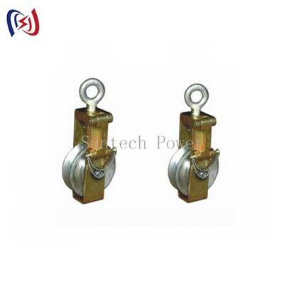 Galvanized Steel Ending Block with 30-80 Rated Load and Compact Single Sheave Structure for Transmission Line Stringing