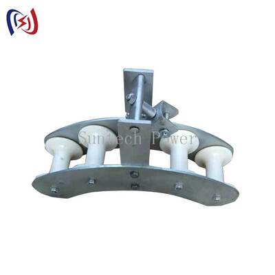 Heavy Duty Four Sheaves Combined Block with Galvanized Steel Frame for Transmission Line Stringing