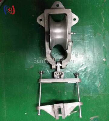 Universal Stringing Block with Low Friction Pulley Design and Durable Metal Construction for Customizable Transmission Line Cable Installation