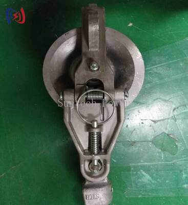 Universal Stringing Block with Low Friction Pulley Design and Durable Metal Construction for Customizable Transmission Line Cable Installation