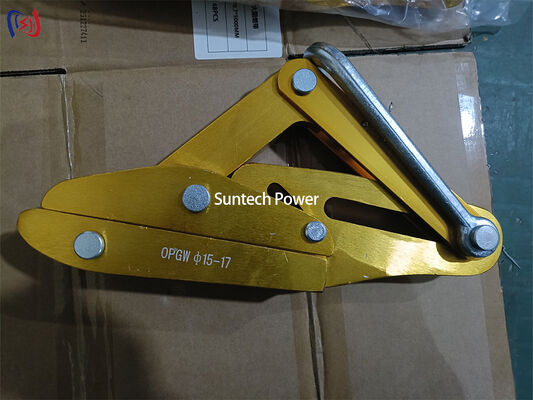 OPGW Come Along Clamp with 16-45KN Rated Load for 8-20mm Optical Cable and Forged Aluminum Alloy Body