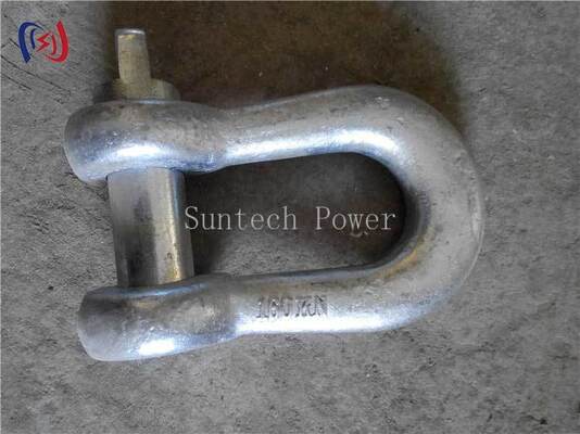 Alloy Steel Lifting Shackle with 10-300KN Rated Load and Hot Dip Galvanized Finish for Power Projects