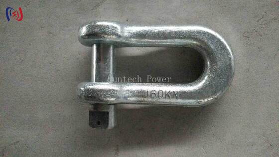 Alloy Steel Lifting Shackle with 10-300KN Rated Load and Hot Dip Galvanized Finish for Power Projects