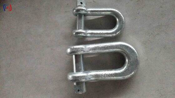 Alloy Steel Lifting Shackle with 10-300KN Rated Load and Hot Dip Galvanized Finish for Power Projects