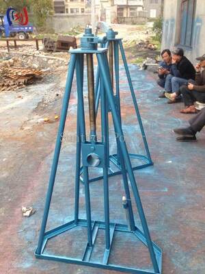 Quick-Setup Cable Reel Stand with 10-50KN Rated Load and 450-1300mm Height Adjustment for Power and Telecom Work