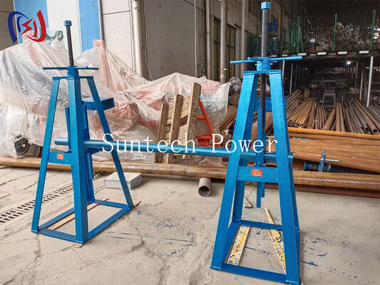 Quick-Setup Cable Reel Stand with 10-50KN Rated Load and 450-1300mm Height Adjustment for Power and Telecom Work