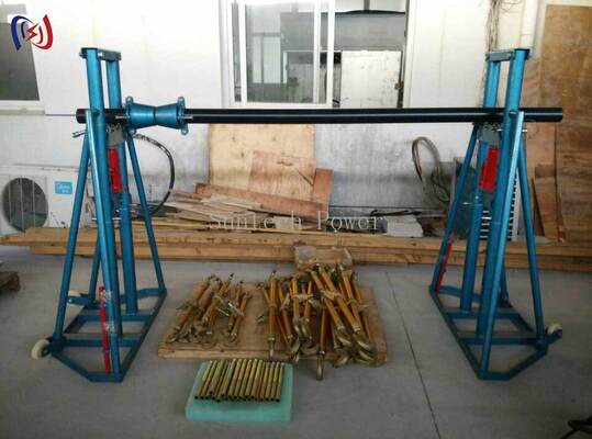 Hydraulic Cable Reel Stand with 50-300KN Rated Load for 2400-5000mm Diameter Reels and Hydraulic Powered Lifting